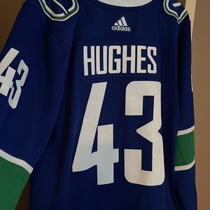 Quinn Hughes Vancouver Canucks adidas size 52